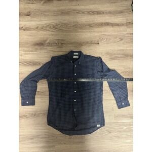 VTG LL Bean Plaid Cotton Blend Long-Sleeve Button Down Shirt USA MADE 15 1/2 M